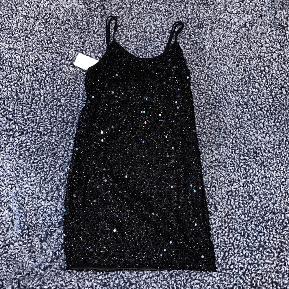 Black sparkle dress